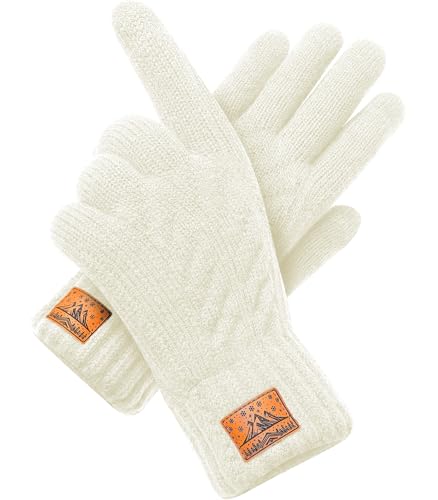CHENMEI Winterhandschuhe Strickhandschuhe für Herren Damen - Touchscreen Wollhandschuhe, Warme Winterhandschuhe mit Fleecefutter,Wintergeschenke Outdoor für Männer und Frauen von CHENMEI