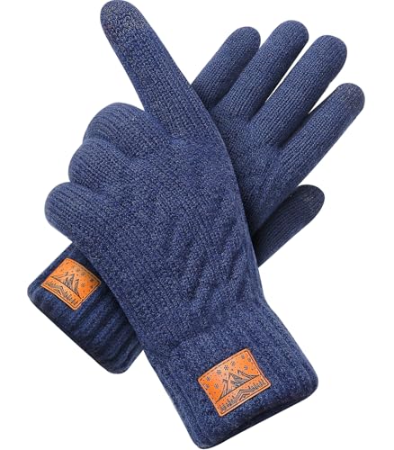 CHENMEI Winterhandschuhe Strickhandschuhe für Herren Damen - Touchscreen Wollhandschuhe, Warme Winterhandschuhe mit Fleecefutter,Wintergeschenke Outdoor für Männer und Frauen von CHENMEI