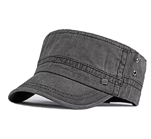 CHENNUO Army Cap Herren Militärkappe Military Mütze Schirmmütze Sport Baseball Kappe (Schwarz-A) von CHENNUO