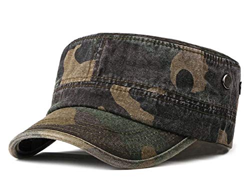 CHENNUO Army Cap Military mütze Herren Camouflage Baseball Cap Wandern Sport Militär Kappe (Armee grün-2) von CHENNUO
