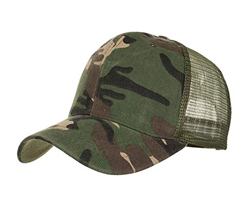 CHENNUO Camouflage Army Cap Trucker Caps Herren Mesh Baseballcap Sommer Outdoor Sport Kappe von CHENNUO