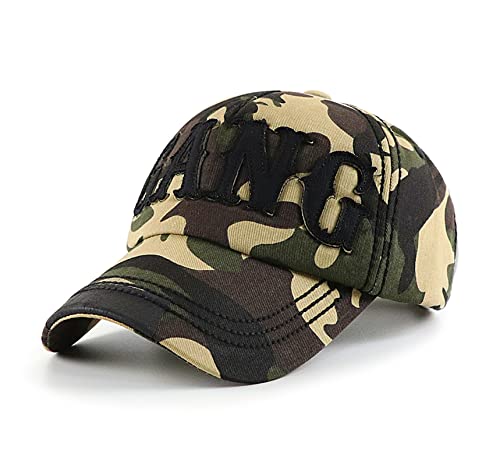 CHENNUO Camouflage Cap Herren Basecap Snapback Draussen Sport Reisen Baseball Kappe (Camo Army Green) von CHENNUO