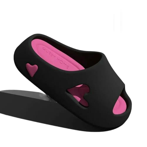 CHENSHI Sommer Hausschuhe Mode Frauen-hausschuhe Sandalen Strand Rutschen Nicht Rutschdicke Duschschuhe Für Sommerhaus Draußen-schwarz-37-38 von CHENSHI