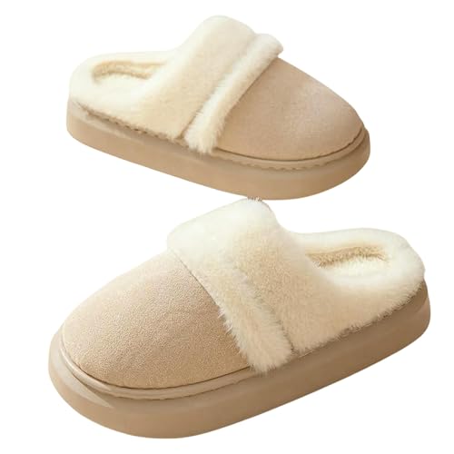 CHENSHI hausschuhe damen Frauen Freizeitschärfe Winter Warme Baumwollschuhe Weich Gemütliche Hausschützen Schlafzimmer Anti -skid -slipper-beige1-44-45 CHENSHI hausschuhe damen Frauen Freizeitschärfe Winter Warme Baumwollschuhe Weich Gemütliche Hausschützen Schlafzimmer Anti -skid -slipper-beige1-44-45 von CHENSHI