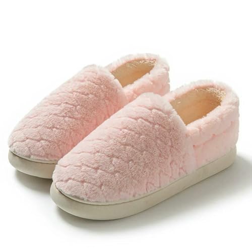 CHENSHI hausschuhe damen Frauenschuhe Warme Baumwollschuhe Weiche Schlafzimmer Non-slips Komfort Im Freien Für Frauen-rosa-40-41 von CHENSHI
