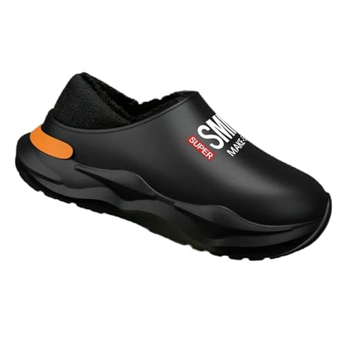 CHENSHI hausschuhe damen Männer Schuhe Winter Warme Futter Indoor Baumwolle Pantoffeln Konzise Plattform Outdoor Küche Haus Wasserdichte Pantoffeln-997-schwarz-42-43 CHENSHI hausschuhe damen Männer Schuhe Winter Warme Futter Indoor Baumwolle Pantoffeln Konzise Plattform Outdoor Küche Haus Wasserdichte Pantoffeln-997-schwarz-42-43 von CHENSHI