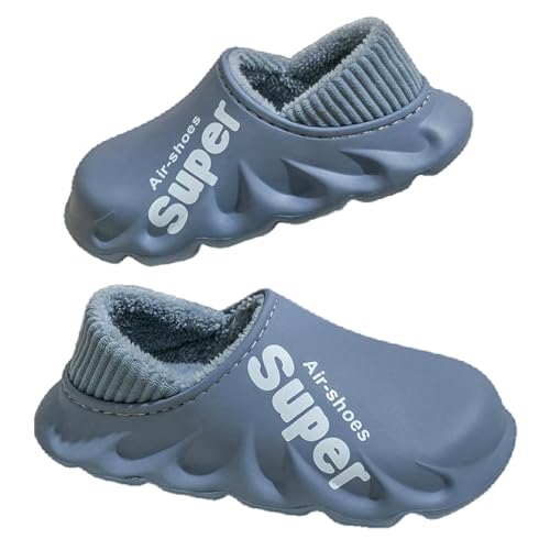 CHENSHI hausschuhe damen Winter Männer Indoor Warme Pantoffeln Wasserdichte Anti-rutsch Baumwolle Schuhe Für Frauen Slip-on Casual Schnee Gehen Loafers-blau-42-43 CHENSHI hausschuhe damen Winter Männer Indoor Warme Pantoffeln Wasserdichte Anti-rutsch Baumwolle Schuhe Für Frauen Slip-on Casual Schnee Gehen Loafers-blau-42-43 von CHENSHI
