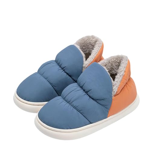 CHENSHI hausschuhe damen Winter Warme Wasserdichte Männer Haus Nicht-rutsch-plattform Flats Casual Schuhe Innen Im Freien Dicke Frauen Rutschen-marine-42-43 (vorschlagen 41-42) von CHENSHI