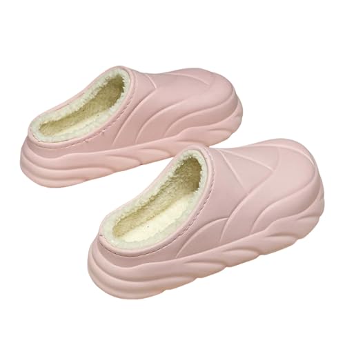 CHENSHI hausschuhe damen Winterruhschuhe Unisex Home Sandalen Orginal Innen Flach Schuhe Weiche Männer Modischen Non Slip Schlafzimmer-001-pink-40-41 von CHENSHI