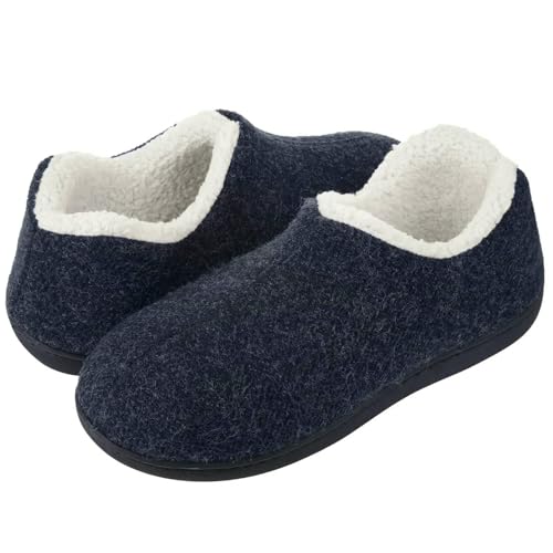 CHENSHI hausschuhe damen Winterschuhe Für Männer Outdoor Nicht-rutsch Warme Innengedächtnis Memory Foam Sohle Haus Pantoffeln Mode Lässige Schuhe Schuhe-blau-38 von CHENSHI