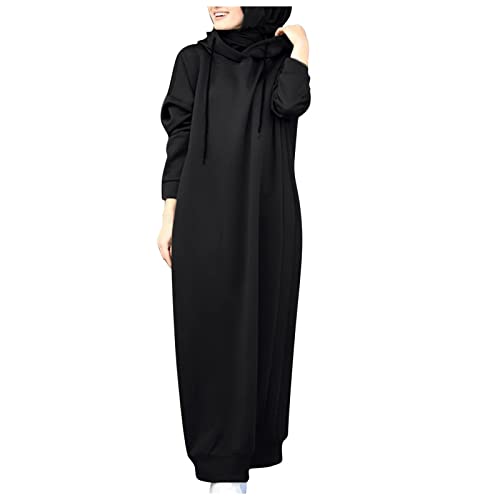 CHENSIYU Gebetskleidung für Frauen, Elegant Abendkleid Maxikleider Kleider Ohne Hijab Jilbab Kleid Muslimische Oversize Ramadan Robe Islamische Kleidung Abaya Muslim von CHENSIYU