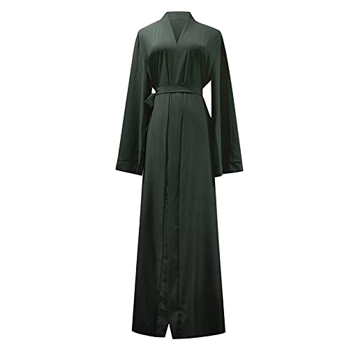 CHENSIYU Gebetskleidung für Frauen, Muslimische Oversize Ramadan Robe Kleider Ohne Hijab Elegant Abendkleid Maxikleider Jilbab Kleid Islamische Kleidung Abaya Muslim Damen von CHENSIYU