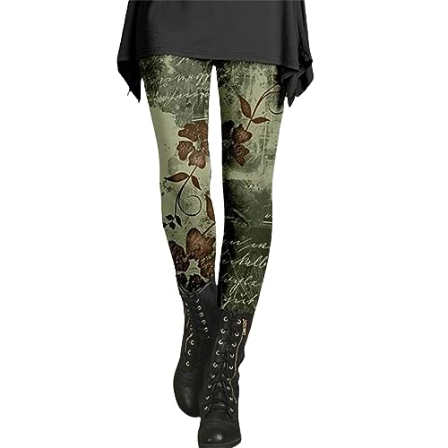 CHENSIYU Strumpfhosen Damen Winter Fleece Winterleggins Slim Fit Hosen Muster Thermostrumpfhose Thermo Gefütterte Leggings High Waist Shape Thermoleggins Stretch Push Up Strumpfhose (ZX-1-A, L) von CHENSIYU