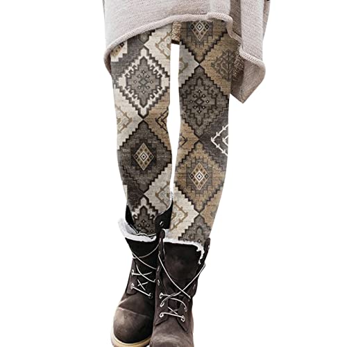 CHENSIYU Thermo Leggings Damen Gefüttert, Strumpfhosen Damen Vintage Thermoleggins Fleecehose Gefütterte Casual Laufhose Sweatpants Winter Warme Strümpfe Leggings von CHENSIYU