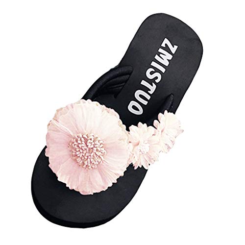 Stiefeletten Damen mit Absatz, Tanzschuhe Mädchen Weichen Sandalen Lässig Schuhe Chunky Sommerschuhe Open Toe Flipflopsandalen Offener Zeh Strandschuhe Tanzschuhe Damen Flach von CHENSIYU