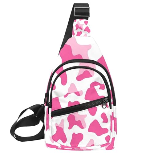 CHENZZZZ Kuhmilch (2) Sling Bag, Crossbody Sling Rucksack Reise Wandern Brusttasche Tagesrucksack für Geldbörsen Schultertasche Damen Herren, Mehrfarbig 14, 11.8x7x1.5in/30x18x4cm von CHENZZZZ