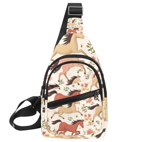 CHENZZZZ Umhängetasche mit Dinosaurier-Silhouette, für Damen und Herren, Umhängetasche, Rucksack, Bauchtasche, Reise-Geldbörse, Mehrfarbig 17, 11.8x7x1.5in/30x18x4cm von CHENZZZZ