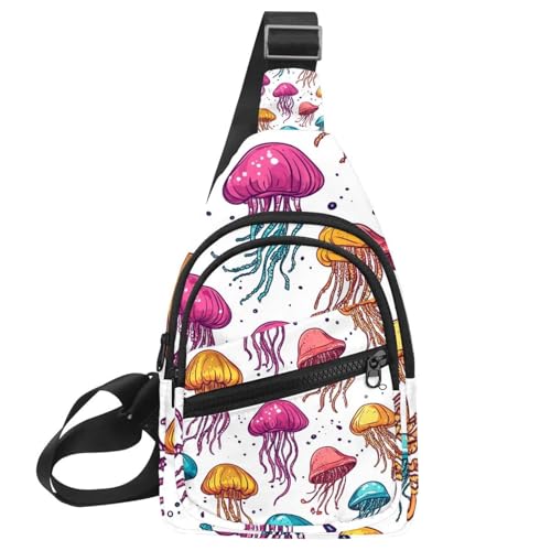 Crossbody-Tasche für Damen, Umhängetasche für Damen, Umhängetasche, Dinosaurier und Berge, (1) Sling-Rucksack, Reisen, Mehrfarbig 03, 11.8x7x1.5in/30x18x4cm von CHENZZZZ