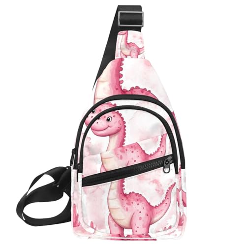Crossbody-Tasche für Damen, Umhängetasche für Damen, Umhängetasche, Dinosaurier und Berge, (1) Sling-Rucksack, Reisen, Mehrfarbig 10, 11.8x7x1.5in/30x18x4cm von CHENZZZZ