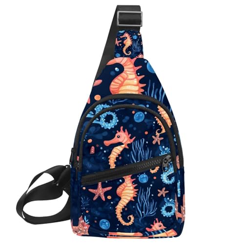 Crossbody-Tasche für Damen, Umhängetasche für Damen, Umhängetasche, Dinosaurier und Berge, (1) Sling-Rucksack, Reisen, Mehrfarbig 14, 11.8x7x1.5in/30x18x4cm von CHENZZZZ