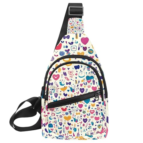 Cute Dental (55) Kleiner Crossbody-Rucksack für Damen und Herren, Mehrfarbig 16, 11.8x7x1.5in/30x18x4cm von CHENZZZZ