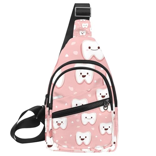 Cute Dental (83) Kleiner Crossbody-Rucksack für Damen und Herren, Mehrfarbig 16, 11.8x7x1.5in/30x18x4cm von CHENZZZZ