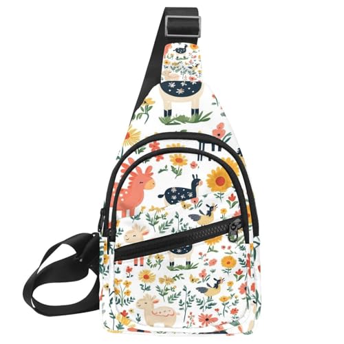 Damen Sling Rucksack Cute Blue Pinguin Winter (2), Mehrfarbig 07, 11.8x7x1.5in/30x18x4cm von CHENZZZZ