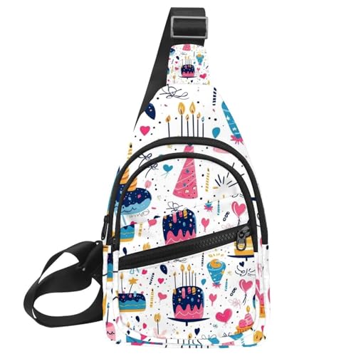 Damen Sling Rucksack Cute Blue Pinguin Winter (2), Mehrfarbig 13, 11.8x7x1.5in/30x18x4cm von CHENZZZZ