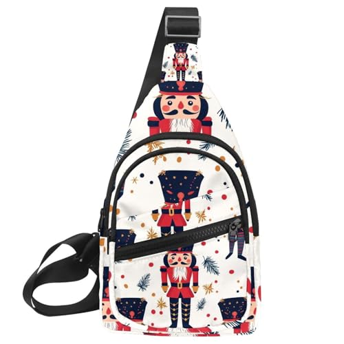 Damen Sling Rucksack Cute Nussknacker, Mehrfarbig 05, 11.8x7x1.5in/30x18x4cm von CHENZZZZ