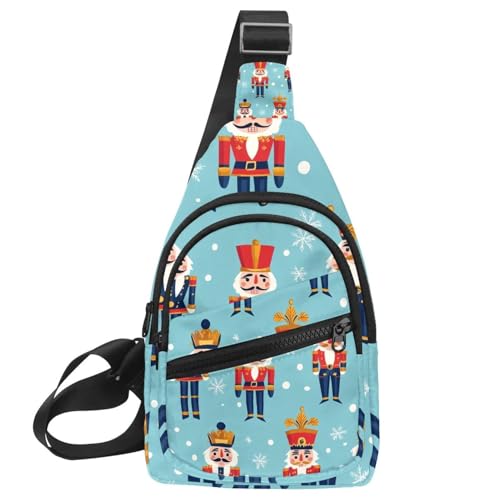 Damen Sling Rucksack Cute Nussknacker, Mehrfarbig 06, 11.8x7x1.5in/30x18x4cm von CHENZZZZ