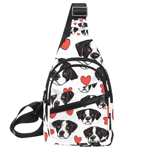 Dinosaurier-Silhouette (44) Crossbody Tasche mit verstellbarem Schultergurt, Umhängetasche für Damen und Herren, Sling Rucksack für Reisen, Radfahren, Arbeit, Sport, Mehrfarbig 02, von CHENZZZZ