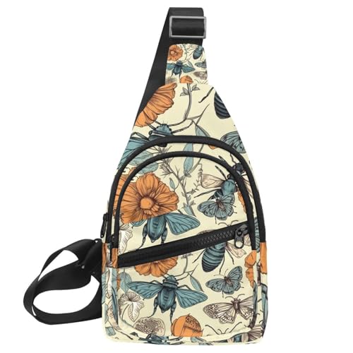 Herren Sling Rucksack Baseball Ball Hintergrund, Mehrfarbig 20, 11.8x7x1.5in/30x18x4cm von CHENZZZZ