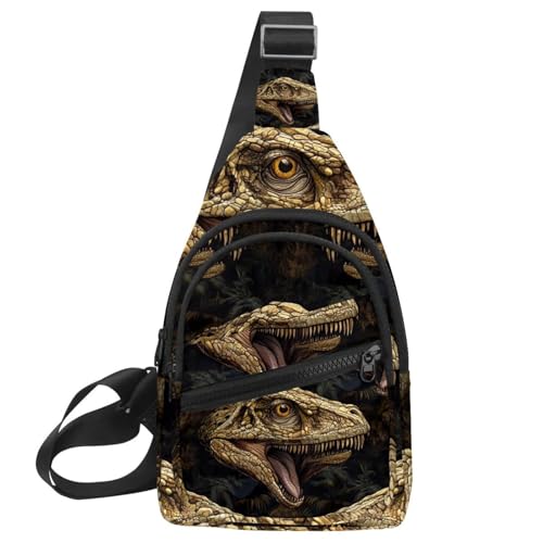 Kleiner Rucksack mit Dinosaurier-Motiv für Damen und Herren, Multicolor 01, 11.8x7x1.5in/30x18x4cm von CHENZZZZ