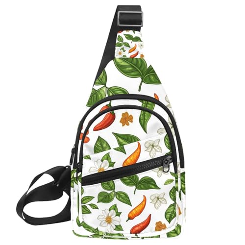 Multiple DNA Strings Sling Bag for Women Travel Shoulder Bag Chest Bag, Mehrfarbig 20, 11.8x7x1.5in/30x18x4cm von CHENZZZZ