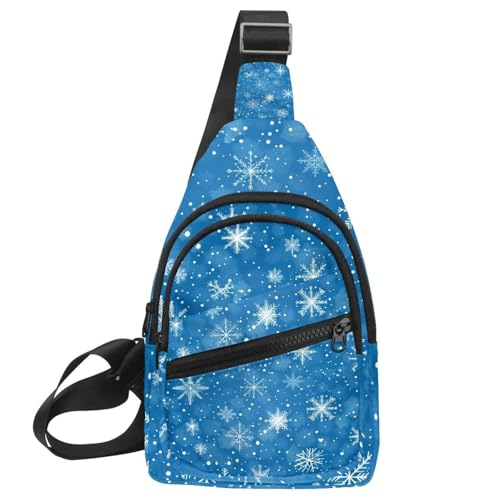 Nahtloses Weihnachtsmuster, Sling-Seite, Crossbody-Rucksack, Mehrfarbig 14, 11.8x7x1.5in/30x18x4cm von CHENZZZZ