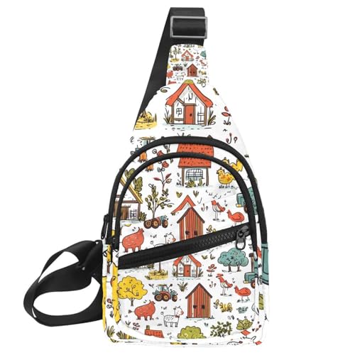 Roter Marienkäfer (2) Schultertasche für Damen und Herren, Umhängetasche, Rucksack, Bauchtasche, Reise-Geldbörse, Mehrfarbig 02, 11.8x7x1.5in/30x18x4cm von CHENZZZZ