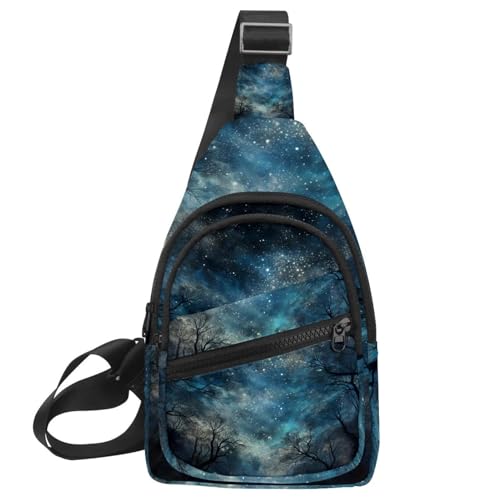 Schultertasche mit Sternennebel für Damen und Herren, Umhängetasche, Schultertasche, Rucksack, Bauchtasche, Reise-Geldbörse, Mehrfarbig 15, 11.8x7x1.5in/30x18x4cm von CHENZZZZ