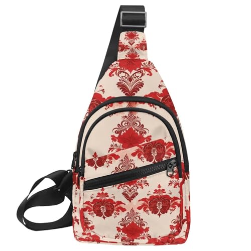 Umhängetasche für Damen und Herren, Blumen und grüne Blätter, Bakpack, lässige Brusttasche mit umwandelbarem Schultergurt, Mehrfarbig 14, 11.8x7x1.5in/30x18x4cm Umhängetasche für Damen und Herren, Blumen und grüne Blätter, Bakpack, lässige Brusttasche mit umwandelbarem Schultergurt, Mehrfarbig 14, 11.8x7x1.5in/30x18x4cm von CHENZZZZ