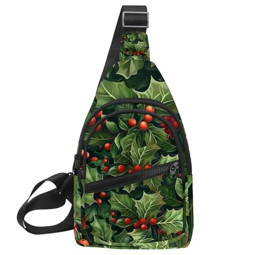 Umhängetasche für Damen und Herren, Motiv: Weihnachten, skandinavisches Patchwork, 3 Stück, mit verstellbarem Schultergurt, Schultertasche für Damen und Herren, für Reisen, Radfahren, Arbeit, Sport, von CHENZZZZ