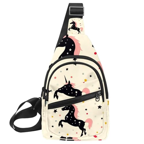 Umhängetasche mit Dinosaurier-Silhouette, für Damen und Herren, Umhängetasche, Rucksack, Bauchtasche, Reise-Geldbörse, Mehrfarbig 14, 11.8x7x1.5in/30x18x4cm von CHENZZZZ