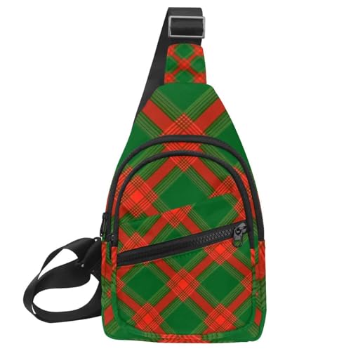 Weihnachten Golden Snowflakes 2 Crossbody Tasche mit verstellbarem Schultergurt Schultertasche für Damen und Herren Sling Rucksack für Reisen, Radfahren, Arbeit, Sport, Mehrfarbig 17, von CHENZZZZ