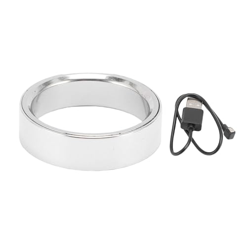 CHEOTIME Smart Ring Fitness Tracker, Edelstahl IP68 Water Resistant Activity Monitor mit App für Männer Frauen, Multi -Sport -Modi (11) von CHEOTIME