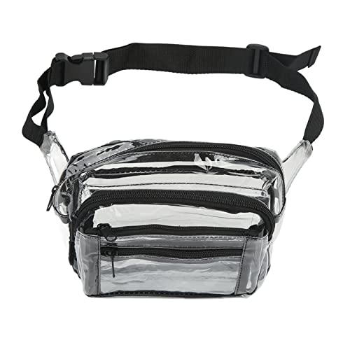 Cheotime Clear Fanny Pack, große Kapazität PVC -Fanny -Pack oder Frauen mit sicheren Verschlusstaschen für Reisen Wanderpicknick im Freien im Freien im Freien von CHEOTIME