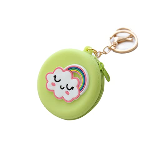 Cheotime Money Geldbeutel für Frauen und Mädchen, Silicone Money Geldbeutelbeutelkoffer mit Reißverschlusspocket Money Bud Mini Storage Bag für Karten, Schlüssel, Lippenstifte von CHEOTIME