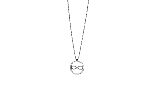 CHERIE JEWELRY Infinity Halskette mit Kristallen, Silberfarben, Runder Anhänger mit Unendlichkeitssymbol CHERIE JEWELRY Infinity Halskette mit Kristallen, Silberfarben, Runder Anhänger mit Unendlichkeitssymbol von CHERIE JEWELRY