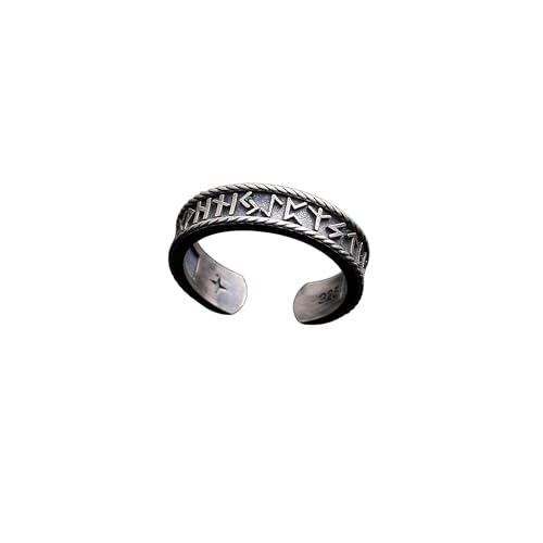CHERIE JEWELRY Wikinger-Ring aus 925er Silber – Runenring im nordischen Stil Handmade von CHERIE JEWELRY