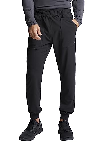 CHEROKEE Herren-Jogginghose, mittelhohe Taille, zum Hineinschlüpfen, Schwarz, XXL Tall von CHEROKEE