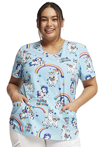 Cherokee Prints Damen OP-Oberteil V-Ausschnitt Druck CK637, Rainbow Mamas, XX-Large Mehr von Cherokee