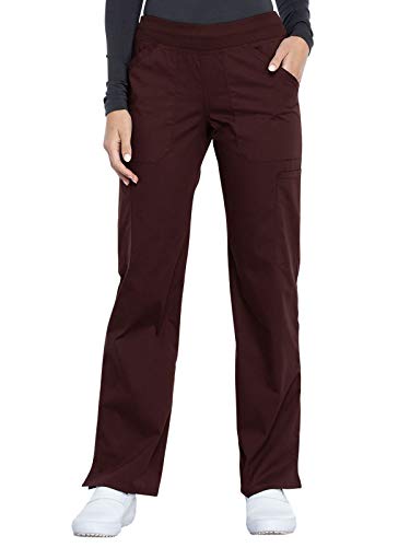 Workwear Professionals Schlupfhose für Damen, Cargohose, weicher Stretch WW170, Espresso, Groß von CHEROKEE