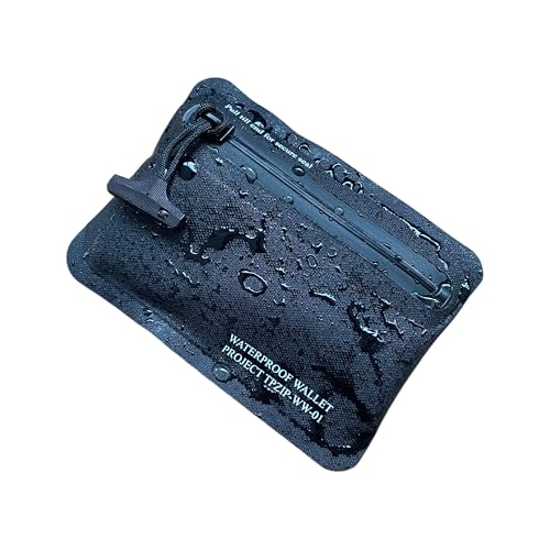 CHERRY CHICK Robuste, luftdichte Brieftasche, tauchfähig, wasserdicht, Schutz für Schlüssel, Karten, Schwarz, 5.2" X 4" / 13.5CM X 10 CM, Wasserdichte Brieftasche von CHERRY CHICK